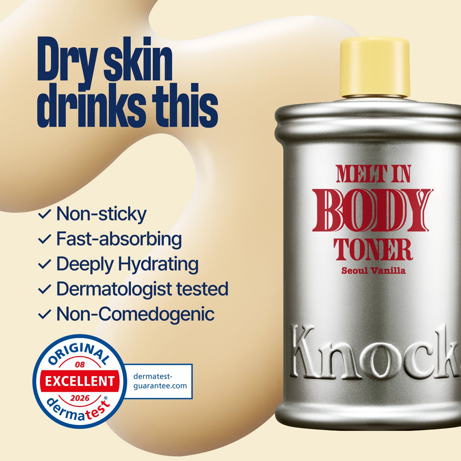 It show the body toner's benefit.
this product is good for dry skin