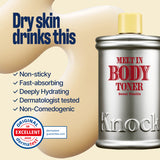It show the body toner's benefit.
this product is good for dry skin